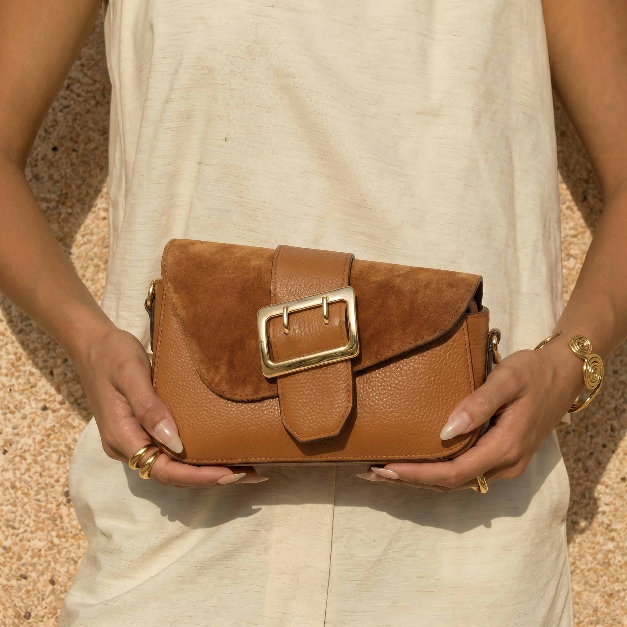 The EMELI Caramel Bag