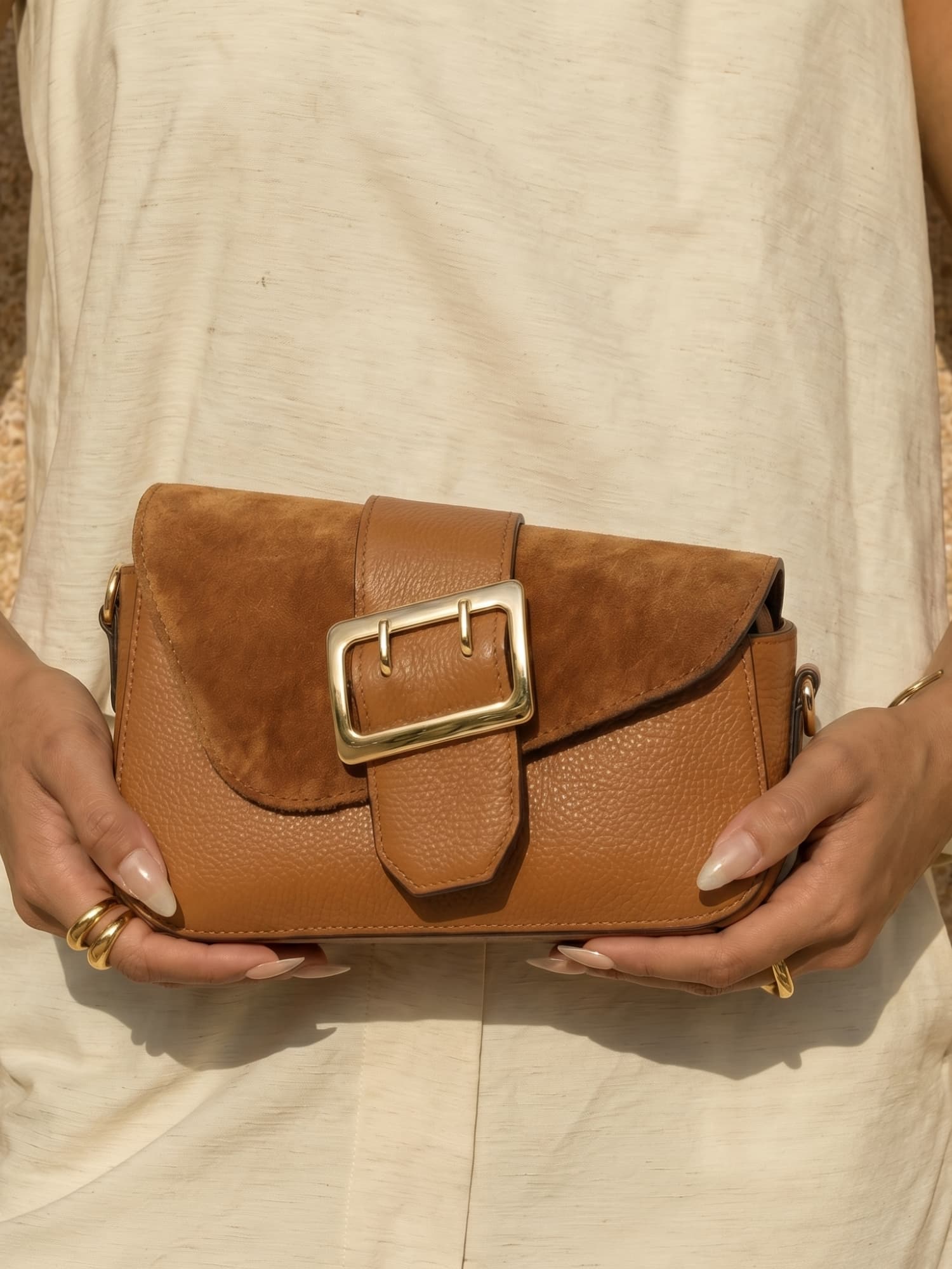 The EMELI Caramel Bag