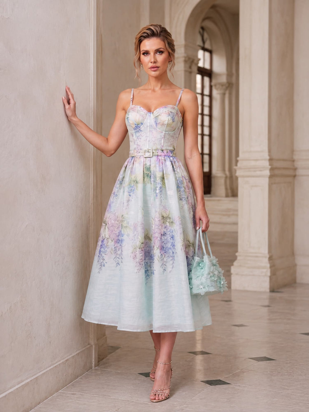 Floral Strap Maxi Dress