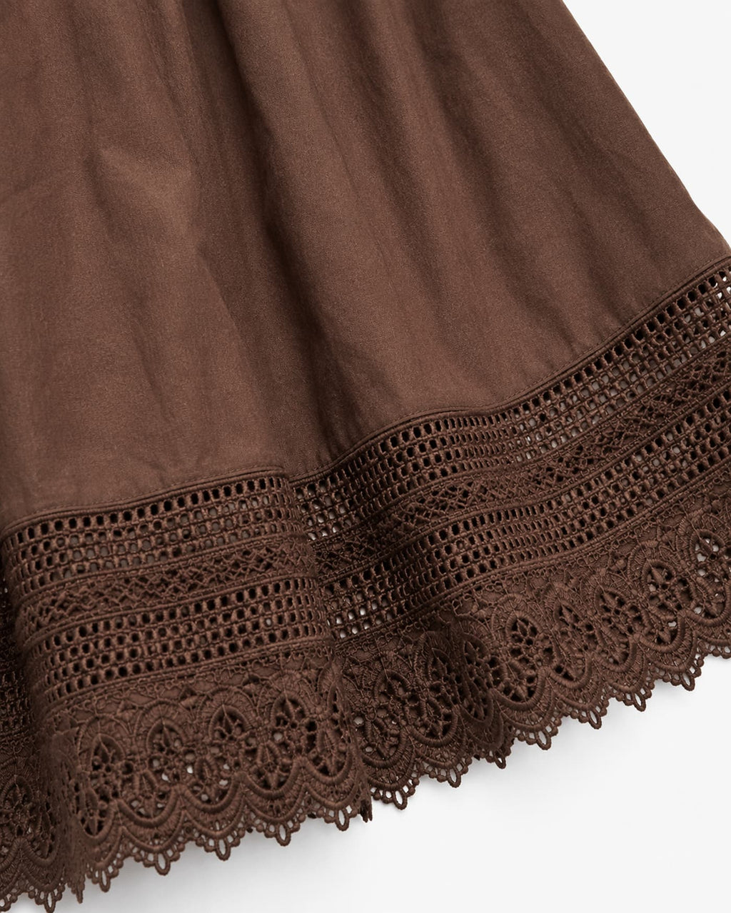 Soft Wide-Leg Lace Hem Pants