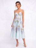 Floral Strap Maxi Dress