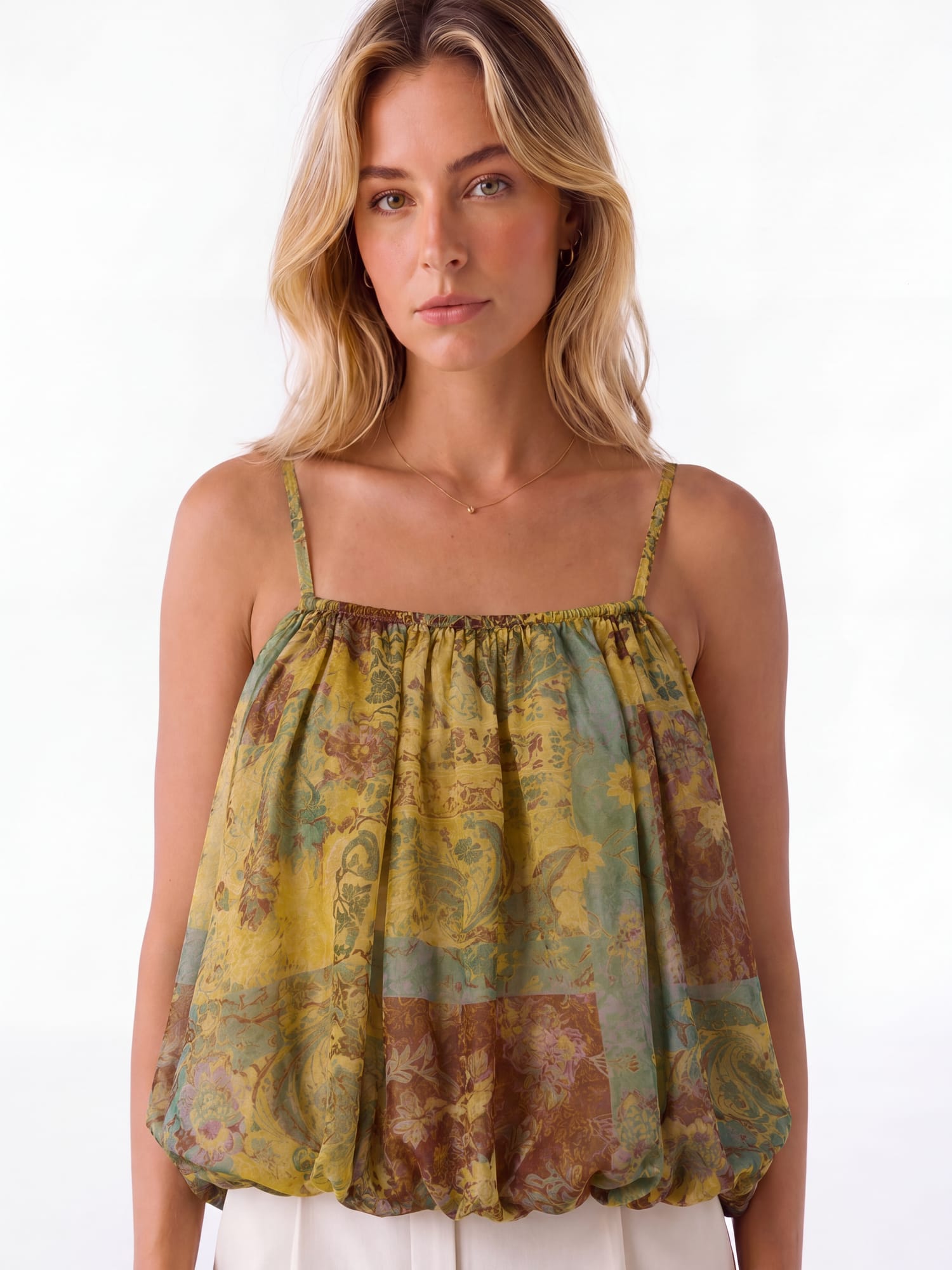 Floral print crop top