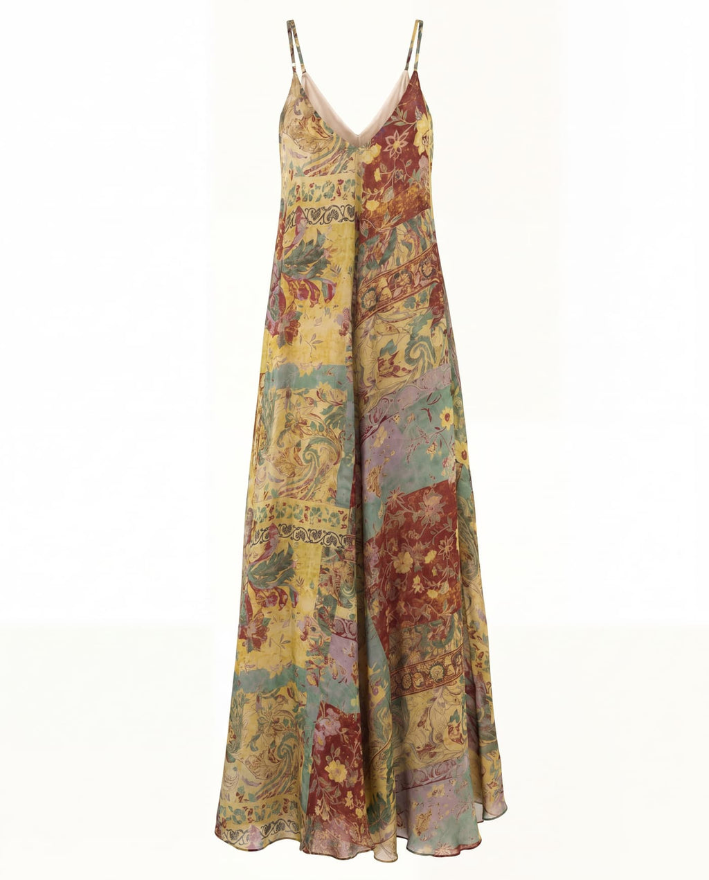 Long Floral Print Dress