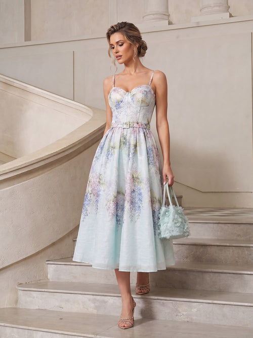 Floral Strap Maxi Dress